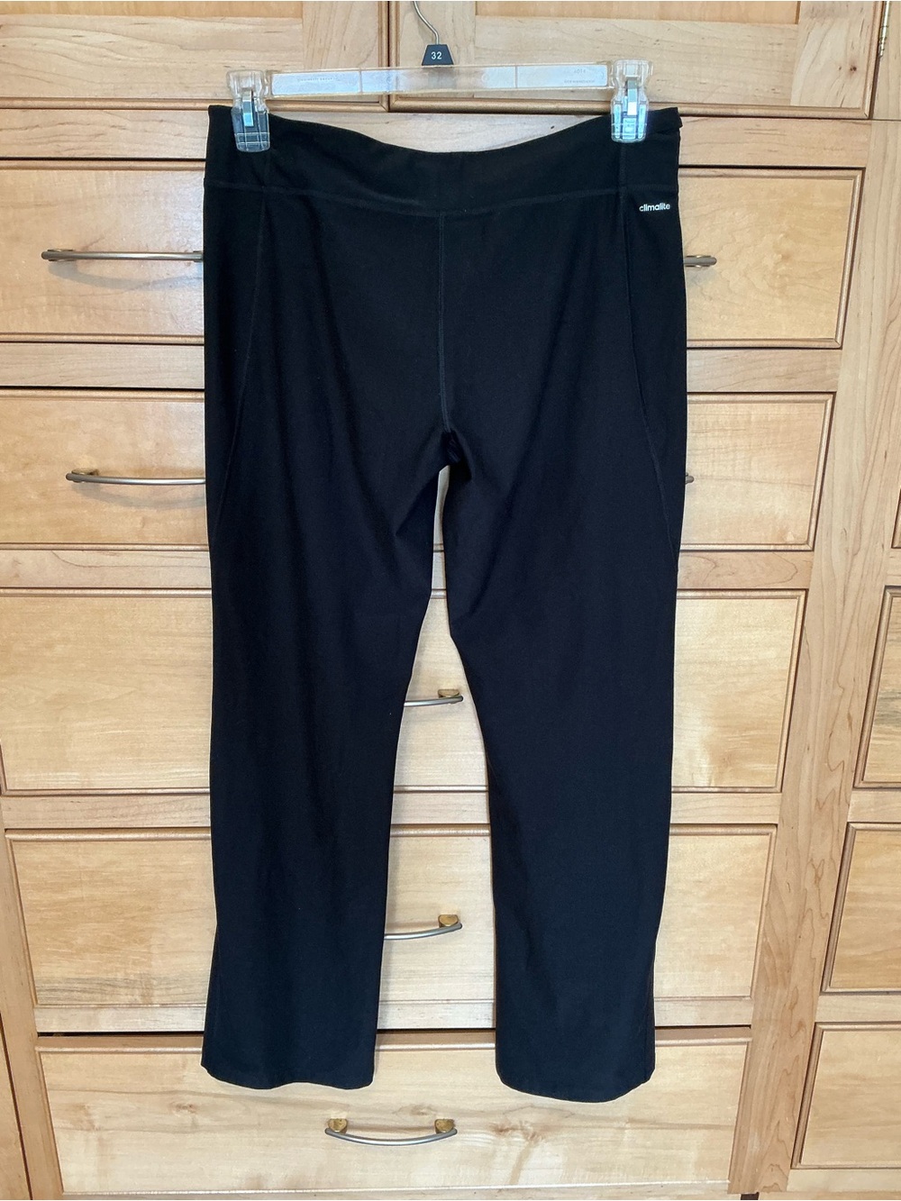 ADIDAS  Climalite women’s Black Joggers 38” long L